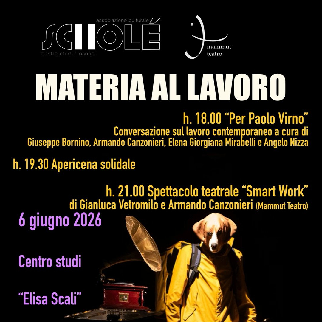 Materia al lavoro. Talk e spettacolo teatrale